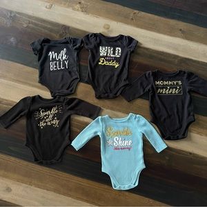 Baby Girl Bodysuit Lot